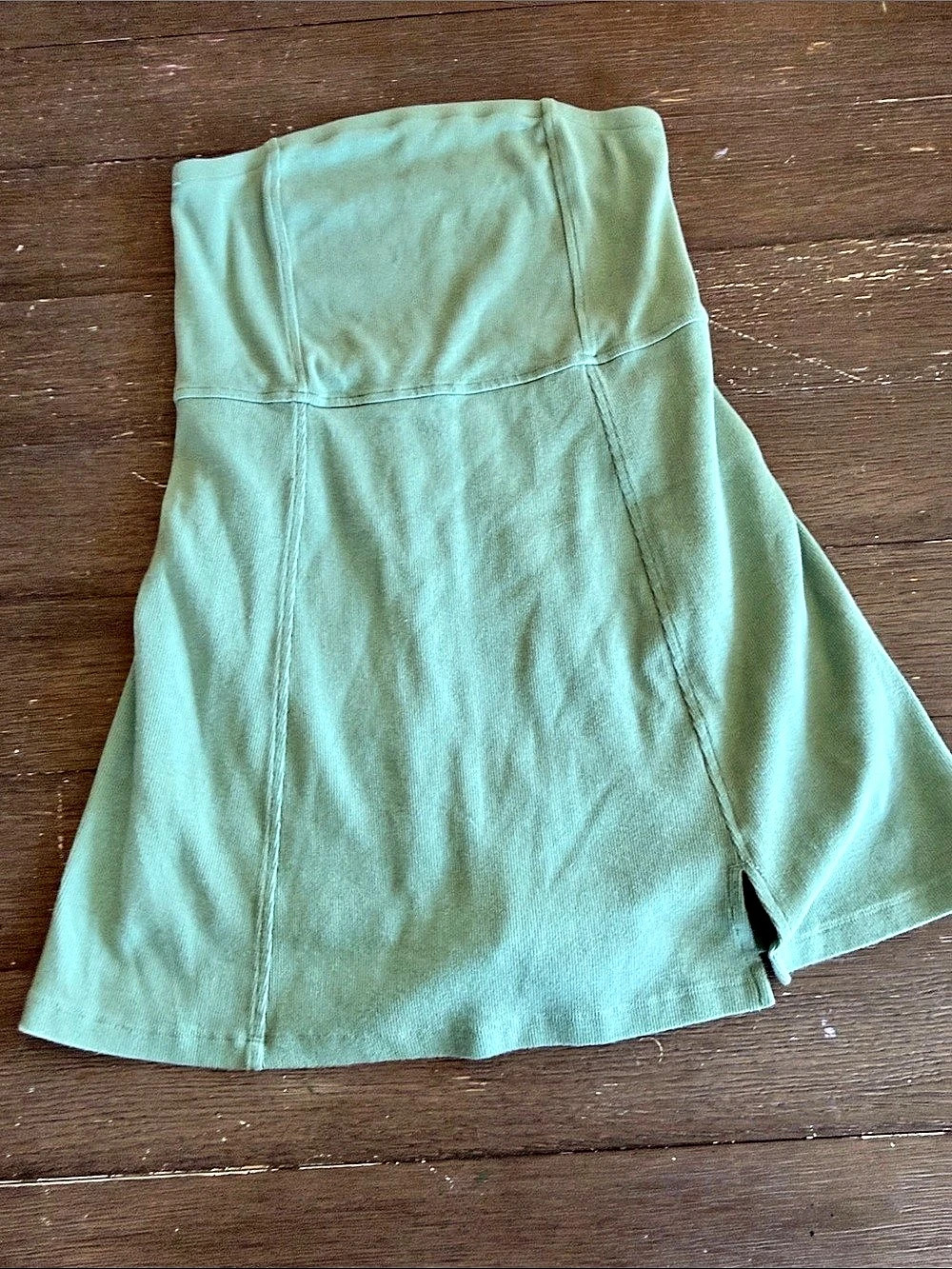 American Eagle Sage Green Sleeveless Dress with built in shorts- Size Medium